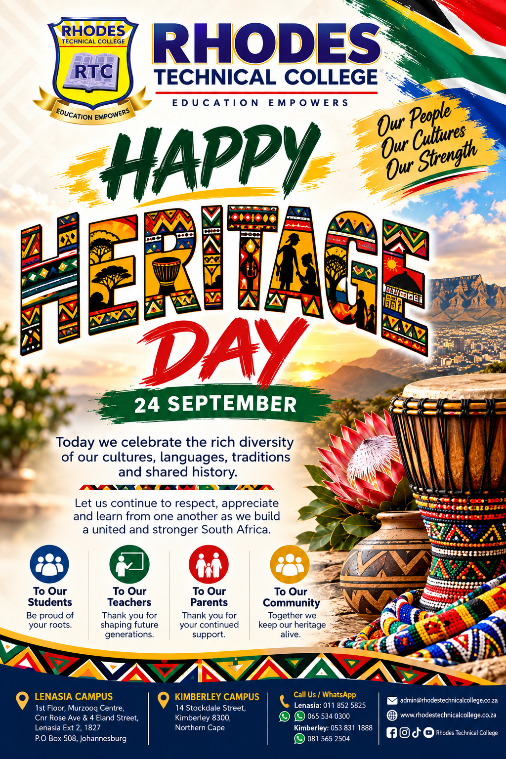 Rhodes Technical College community celebration
