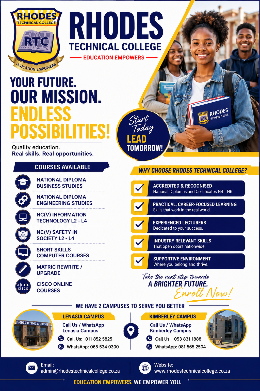 Rhodes Technical College programmes