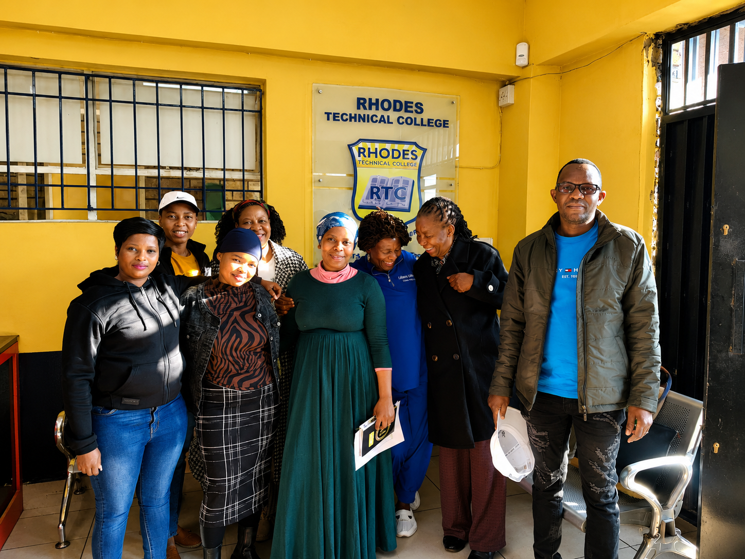 Students at Rhodes Technical College